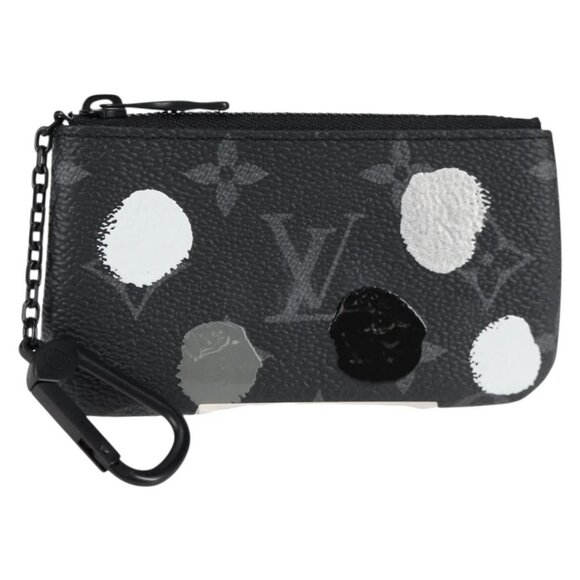 LOUIS VUITTON Eclipse Yayoi Kusama Pochette Cles Coin Purse M81929 Auth 137391M - Picture 1 of 16